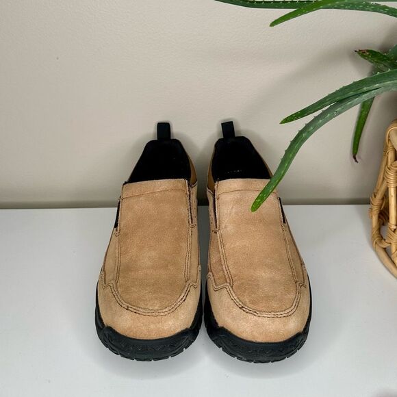 Brazos Steel Toe Slip-On Work Shoes Men 7.5 Suede Leather ASTM Certified - Picture 3 of 9